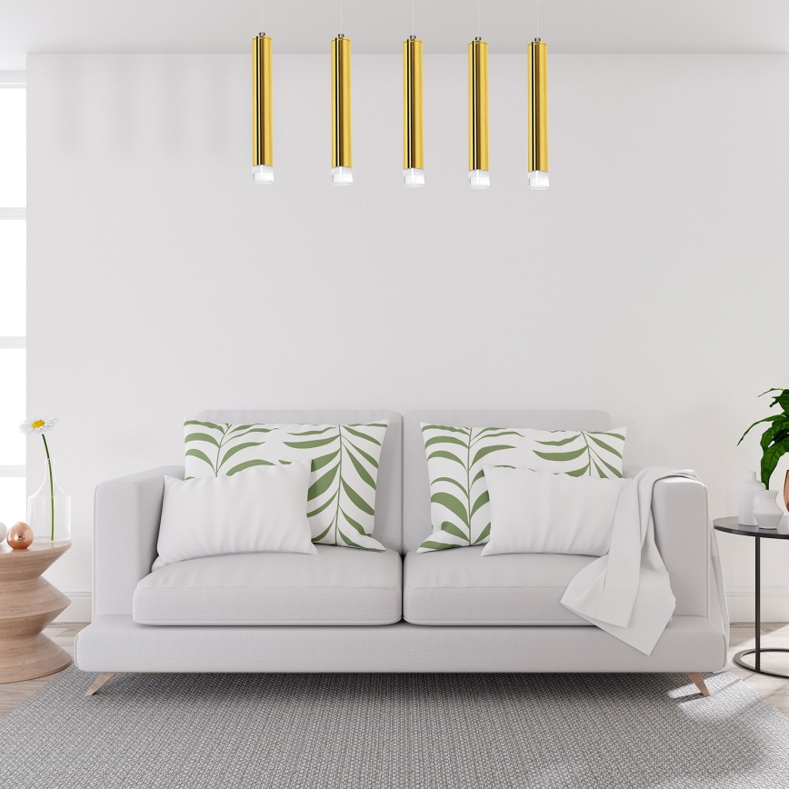 Підвісна LED люстра GOLDIE 5xLED/25W/230V золотий