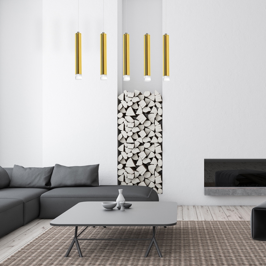 Підвісна LED люстра GOLDIE 5xLED/25W/230V золотий