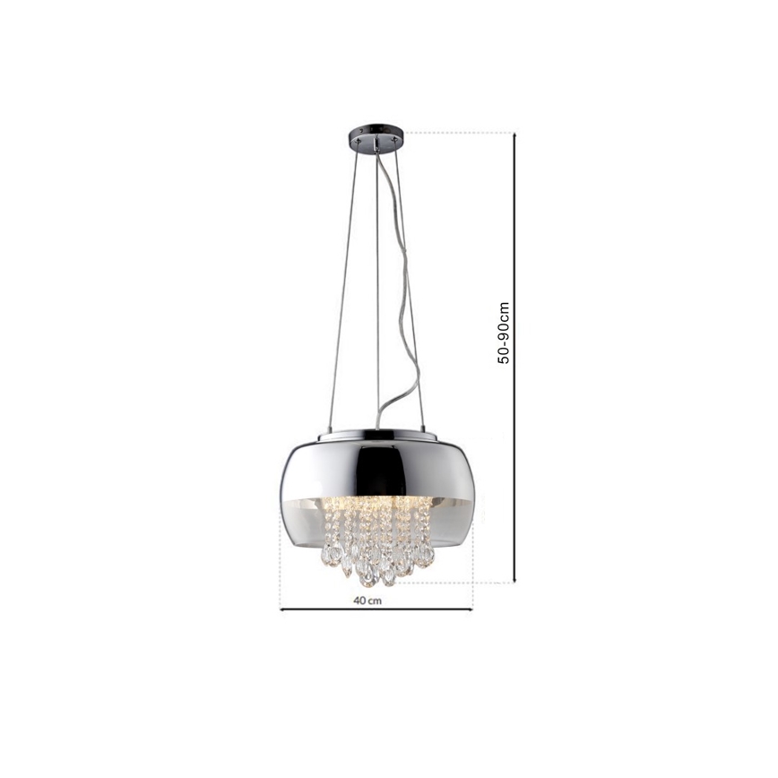 Підвісна LED люстра LUNA 1xE14/40W/230V