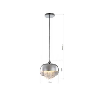 Підвісна LED люстра LUNA 1xE14/40W/230V