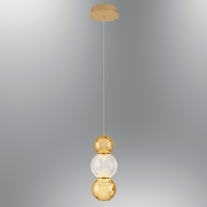 Підвісна LED-люстра на тросі CREMONA LED/5W/230V 3000K золота