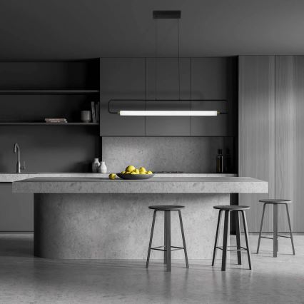 Підвісна LED-люстра на тросі FELICJA LED/30W/230V 4000K чорна