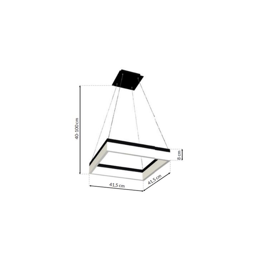 Підвісна LED люстра NERO 1xLED/32W/230V