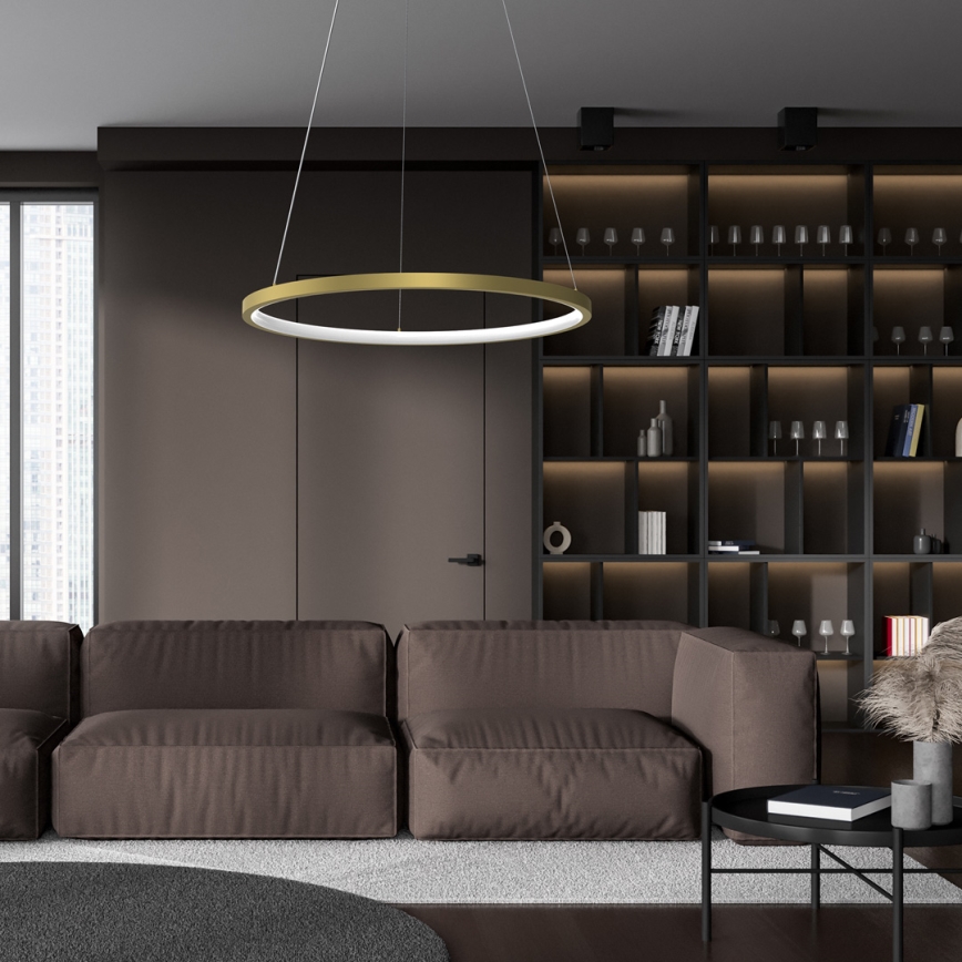Підвісна LED люстра ROTONDA LED/27W/230V золотий