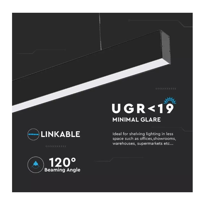 Підвісна LED люстра SAMSUNG CHIP LED/40W/230V 3000-6400K