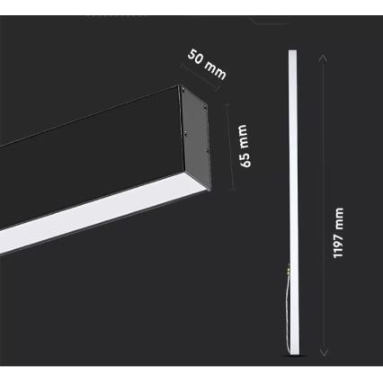 Підвісна LED люстра SAMSUNG CHIP LED/40W/230V 3000-6400K