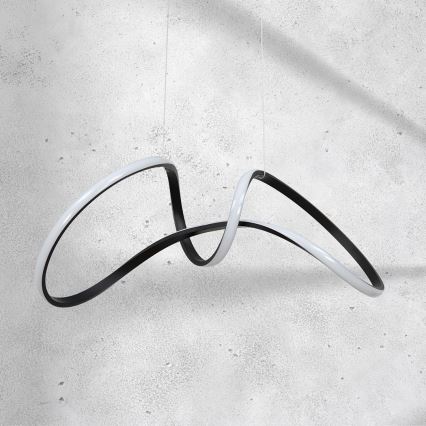 Підвісна LED люстра TESORO LED/48W/230V чорний