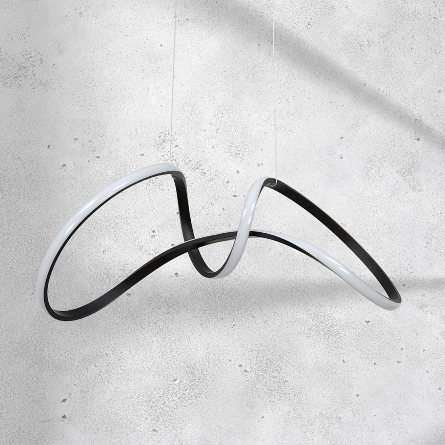 Підвісна LED люстра TESORO LED/48W/230V чорний