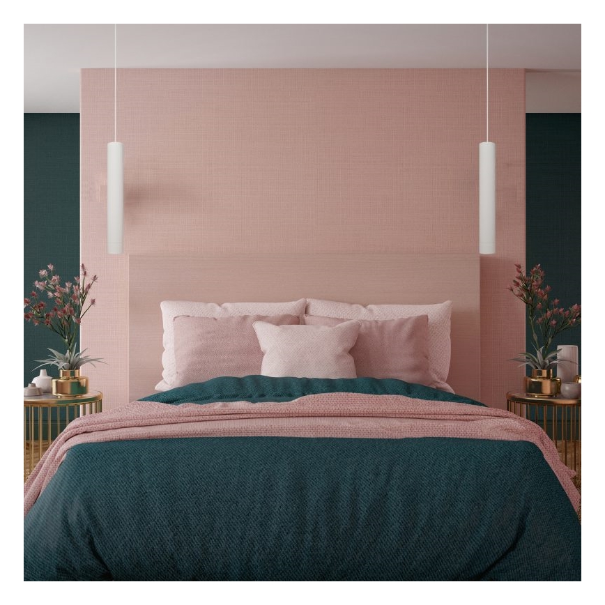 Підвісна LED люстра TUBA 1xGU10/4,8W/230V білий