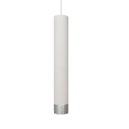 Підвісна LED люстра TUBA 1xGU10/4,8W/230V білий/матовий хром