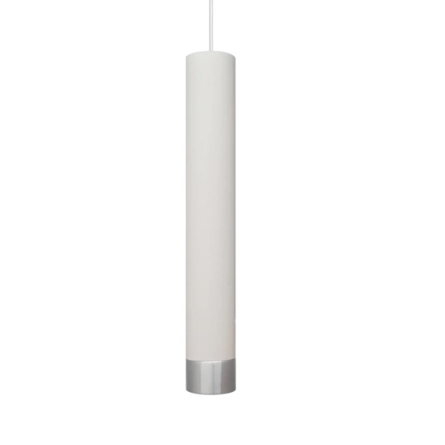 Підвісна LED люстра TUBA 1xGU10/4,8W/230V білий/матовий хром