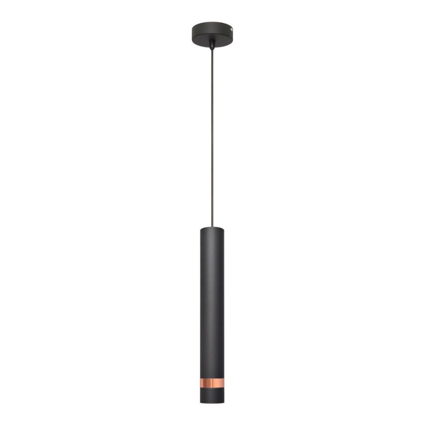 Підвісна LED Люстра TUBA 1xGU10/4,8W/230V чорний/мідний