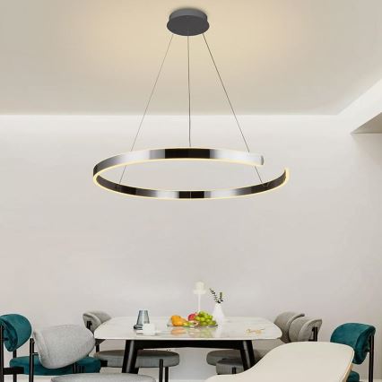 Підвісна LED люстра з регулюванням яскравості LED/100W/230V 3000-6500K + пульт дистанційного керування