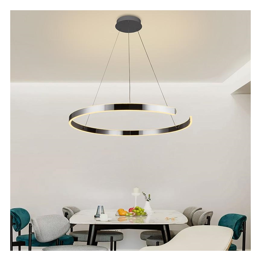 Підвісна LED люстра з регулюванням яскравості LED/100W/230V 3000-6500K + пульт дистанційного керування