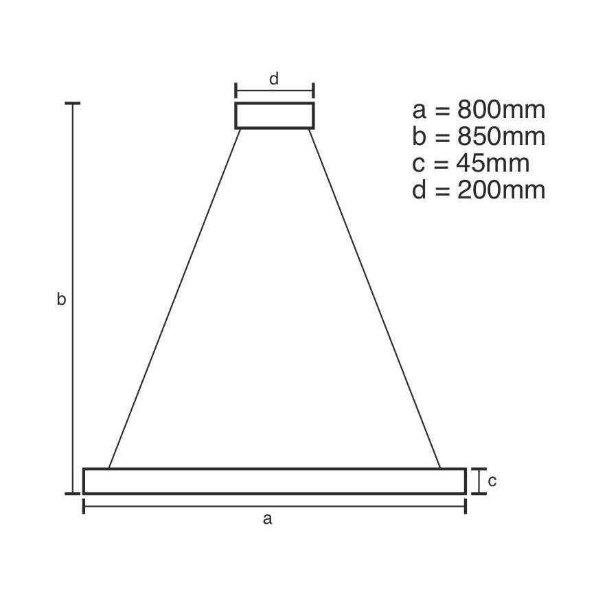 Підвісна LED люстра з регулюванням яскравості LED/100W/230V 3000-6500K + пульт дистанційного керування