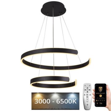 Підвісна LED люстра з регулюванням яскравості LED/120W/230V 3000-6500K + пульт дистанційного керування