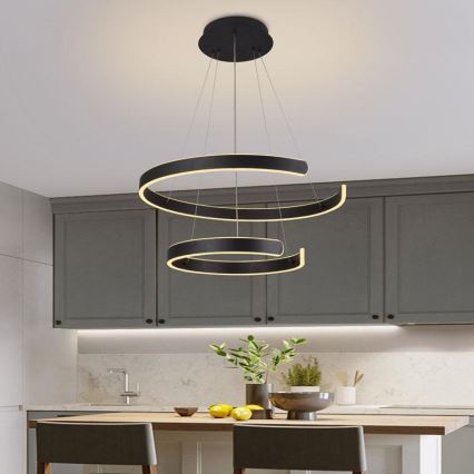 Підвісна LED люстра з регулюванням яскравості LED/120W/230V 3000-6500K + пульт дистанційного керування