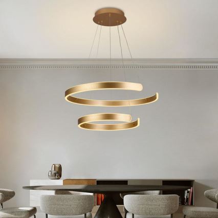 Підвісна LED люстра з регулюванням яскравості LED/120W/230V 3000-6500K + пульт дистанційного керування