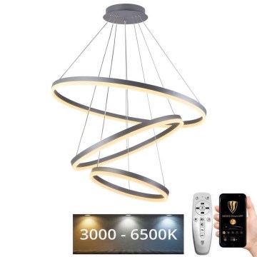 Підвісна LED люстра з регулюванням яскравості LED/125W/230V 3000-6500K + пульт дистанційного керування