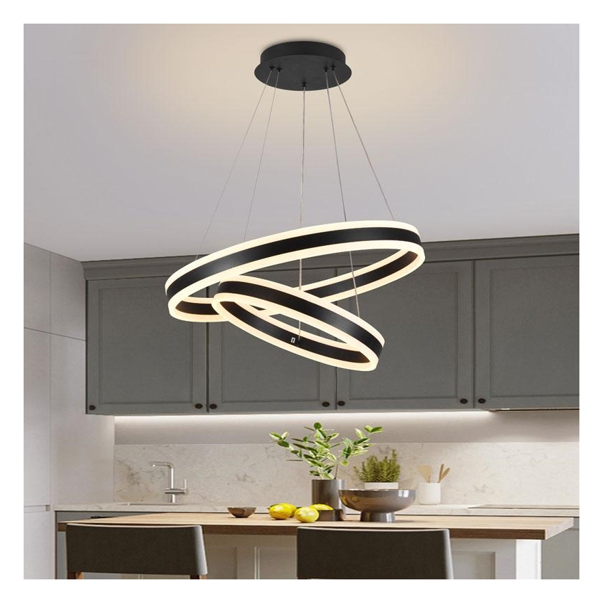 Підвісна LED люстра з регулюванням яскравості LED/135W/230V 3000-6500K + пульт дистанційного керування