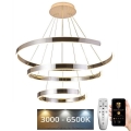 Підвісна LED люстра з регулюванням яскравості LED/220W/230V 3000-6500K + пульт дистанційного керування