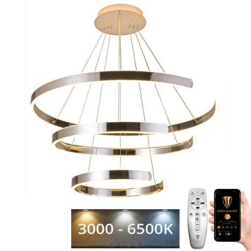 Підвісна LED люстра з регулюванням яскравості LED/220W/230V 3000-6500K + пульт дистанційного керування