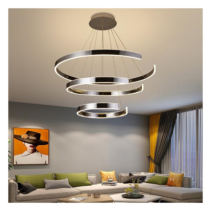 Підвісна LED люстра з регулюванням яскравості LED/220W/230V 3000-6500K + пульт дистанційного керування