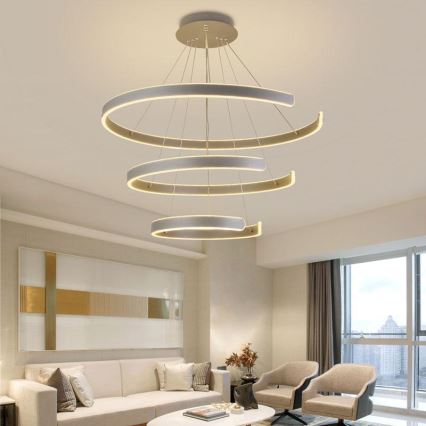 Підвісна LED люстра з регулюванням яскравості LED/220W/230V 3000-6500K + пульт дистанційного керування