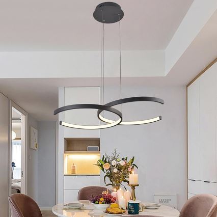 Підвісна LED люстра з регулюванням яскравості LED/50W/230V 3000-6500K + дистанційне керування