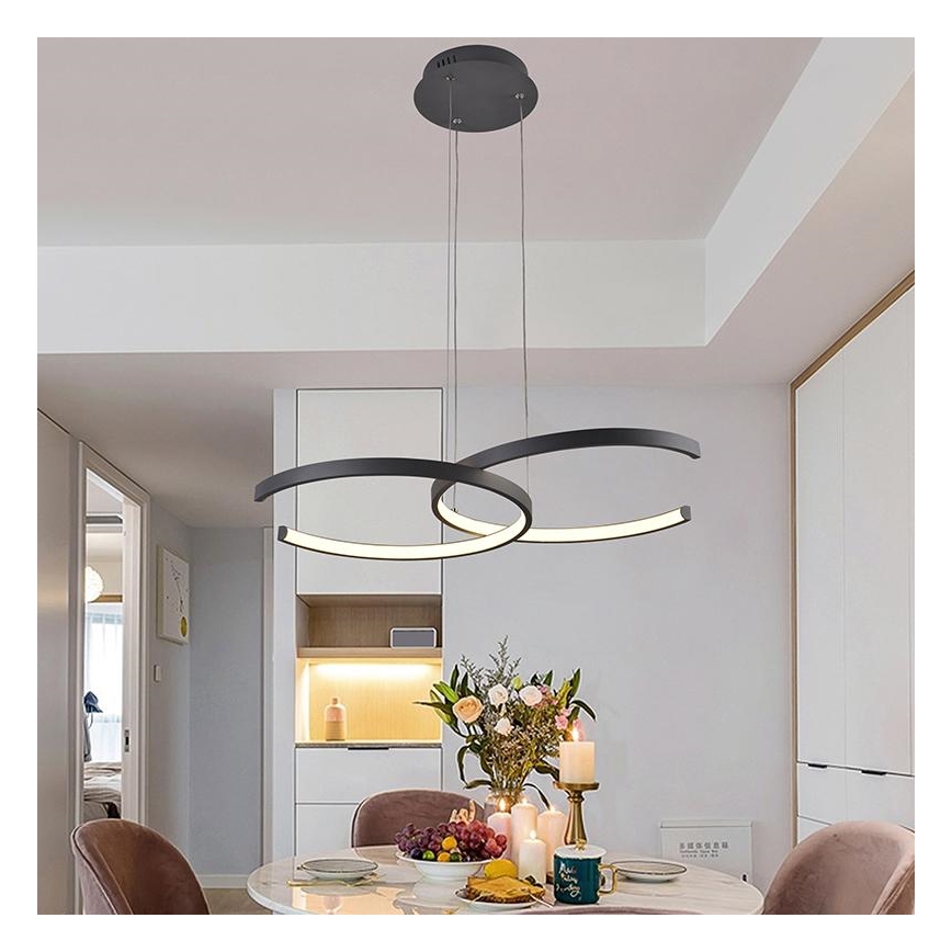 Підвісна LED люстра з регулюванням яскравості LED/50W/230V 3000-6500K + дистанційне керування