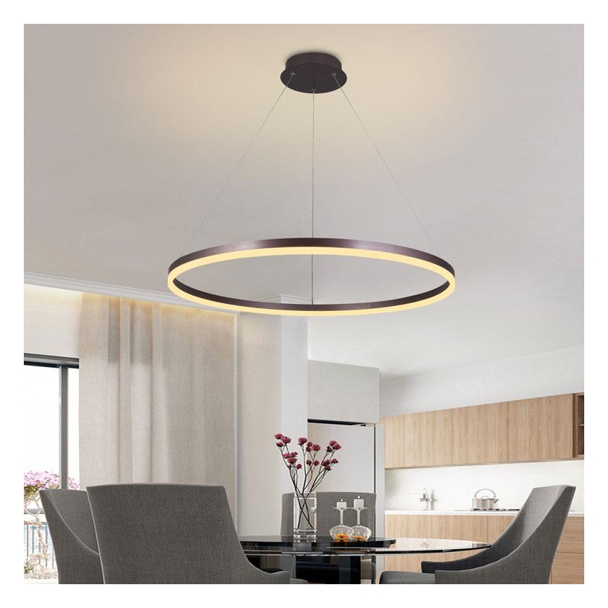 Підвісна LED люстра з регулюванням яскравості LED/55W/230V 3000-6500K + пульт дистанційного керування