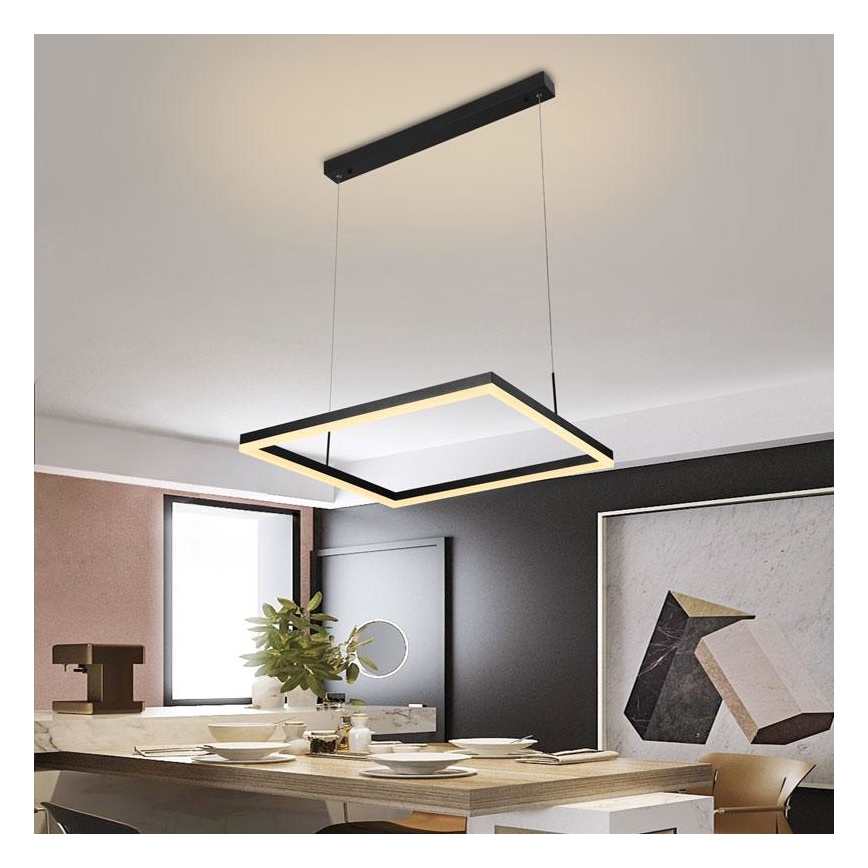 Підвісна LED люстра з регулюванням яскравості LED/55W/230V 3000-6500K + пульт дистанційного керування