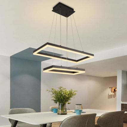 Підвісна LED люстра з регулюванням яскравості LED/65W/230V 3000-6500K + пульт дистанційного керування