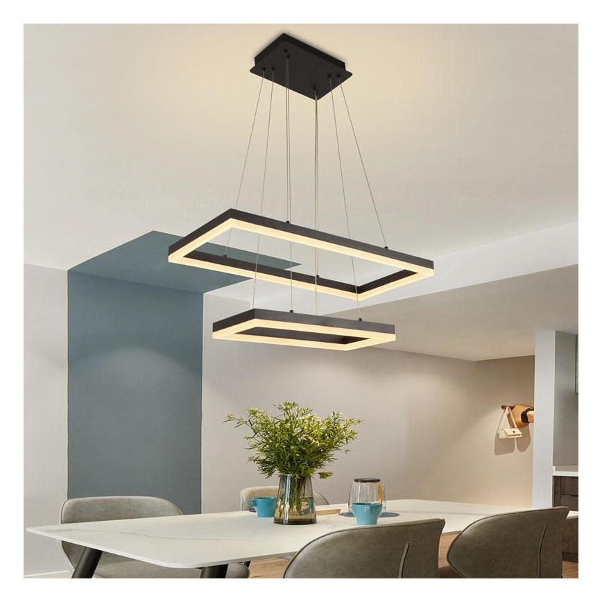 Підвісна LED люстра з регулюванням яскравості LED/65W/230V 3000-6500K + пульт дистанційного керування