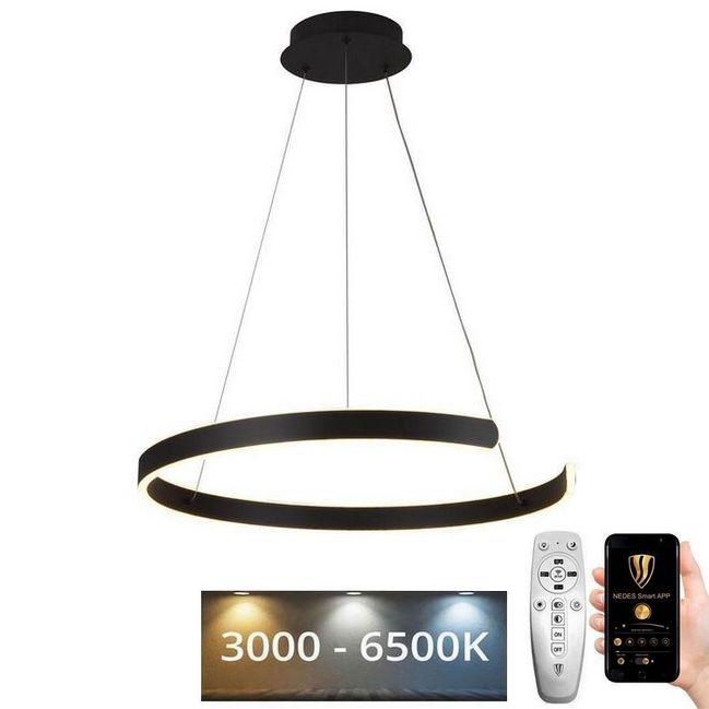 Підвісна LED люстра з регулюванням яскравості LED/70W/230V 3000-6500K + пульт дистанційного керування