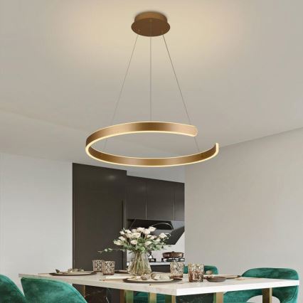 Підвісна LED люстра з регулюванням яскравості LED/70W/230V 3000-6500K + пульт дистанційного керування