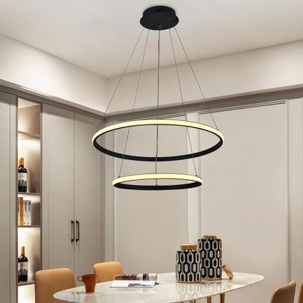 Підвісна LED люстра з регулюванням яскравості LED/75W/230V 3000-6500K + дистанційне керування