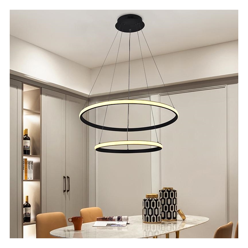Підвісна LED люстра з регулюванням яскравості LED/75W/230V 3000-6500K + дистанційне керування