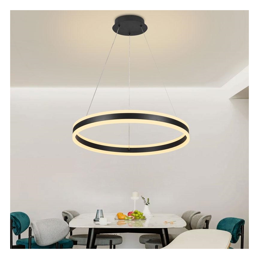 Підвісна LED люстра з регулюванням яскравості LED/85W/230V 3000-6500K + пульт дистанційного керування