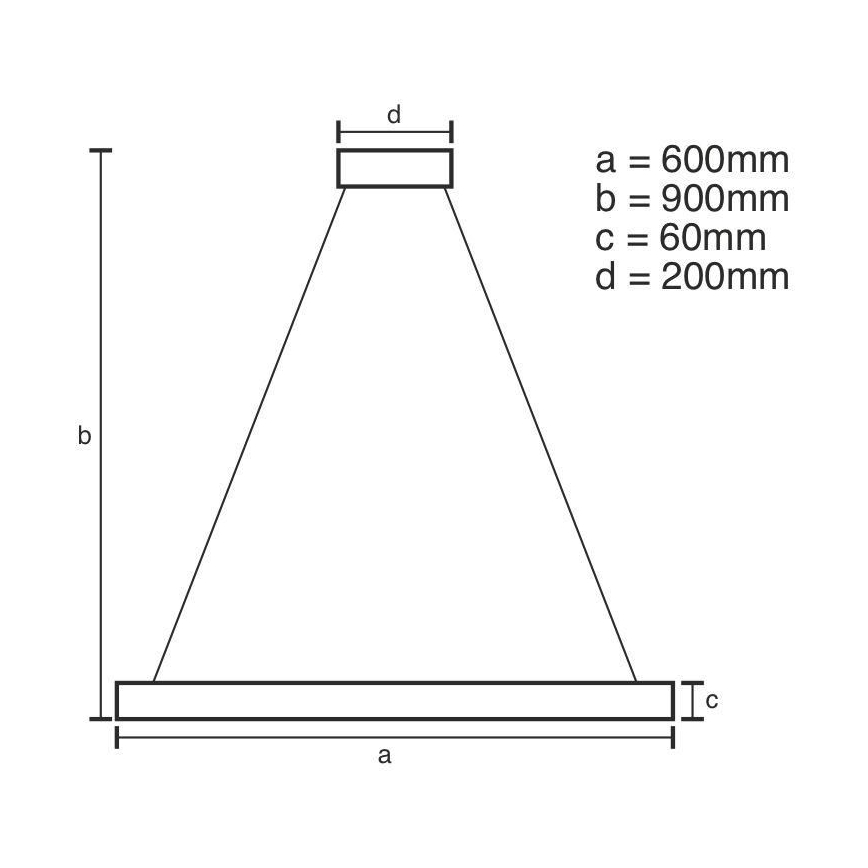 Підвісна LED люстра з регулюванням яскравості LED/85W/230V 3000-6500K + пульт дистанційного керування