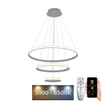 Підвісна LED люстра з регулюванням яскравості LED/90W/230V 3000-6500K + дистанційне керування