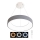 Підвісна LED люстра з регулюванням яскравості NEST LED/40W/230V 3000-6500K сіра + дистанційне керування
