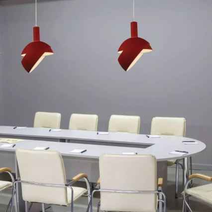 Підвісна люстра 1xE14/60W/230V червоний