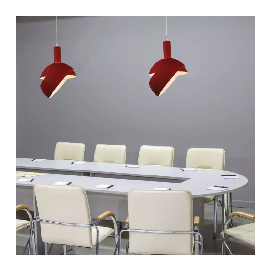 Підвісна люстра 1xE14/60W/230V червоний