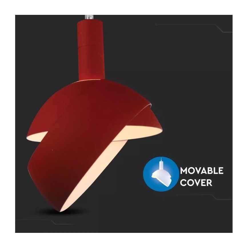 Підвісна люстра 1xE14/60W/230V червоний