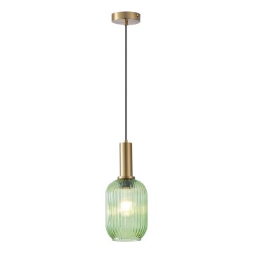 Підвісна люстра 1xE27/15W/230V зелений 13 cm