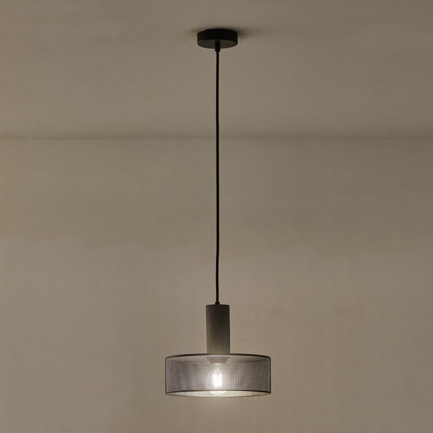 Підвісна люстра 1xE27/40W/230V чорний