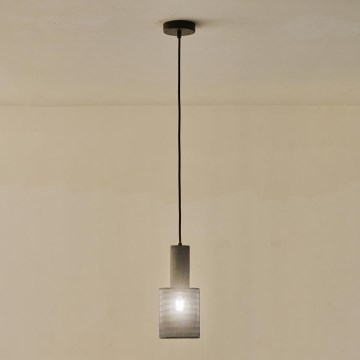 Підвісна люстра 1xE27/40W/230V чорний