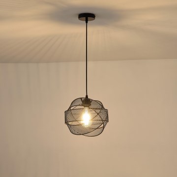 Підвісна люстра 1xE27/40W/230V чорний