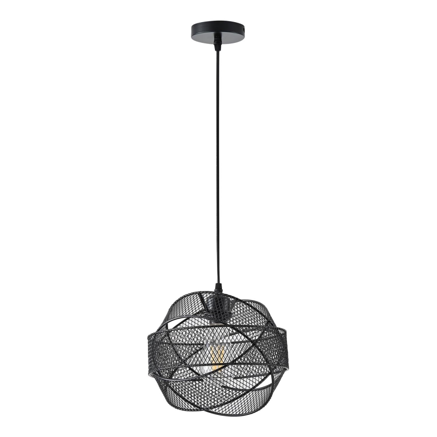 Підвісна люстра 1xE27/40W/230V чорний